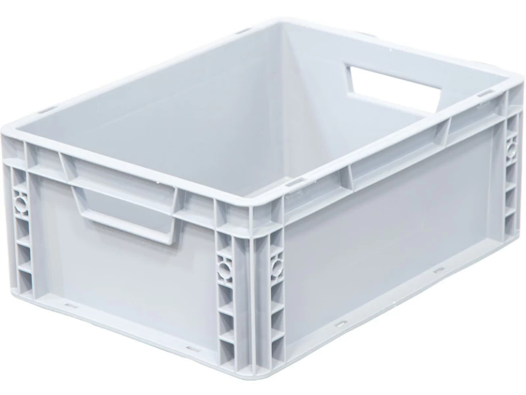 Ящик 400х300х170 сплошной, усиленное дно, цв. серый купить в Кемерово Ящик 400х300х170 сплошной, усиленное дно, цв. серый купить в Кемерово