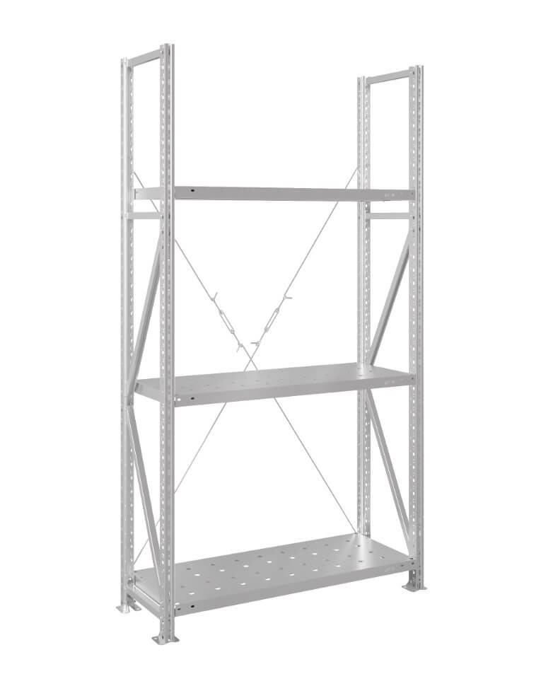 Стеллаж MS U 2500x1200x400 3 полки (350 кг, перф) купить в Кемерово Стеллаж MS U 2500x1200x400 3 полки (350 кг, перф) купить в Кемерово