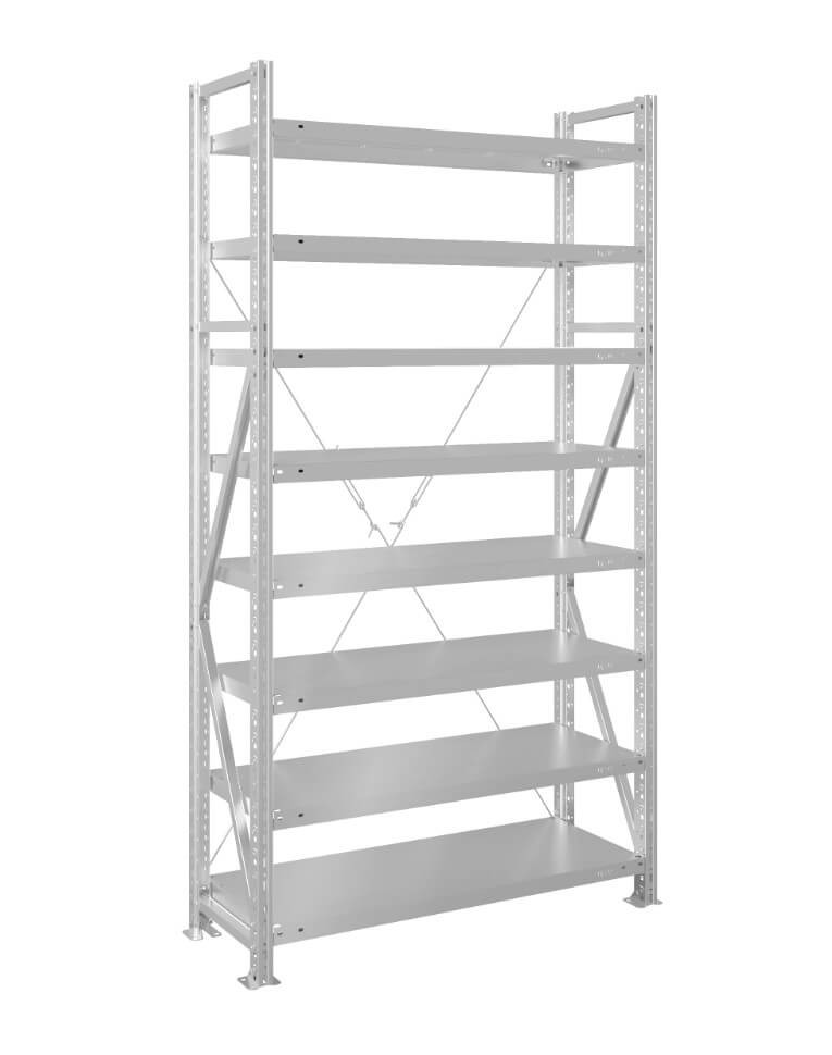 Стеллаж MS U 2000x1200x800 8 полок (180 кг, металл) купить в Кемерово