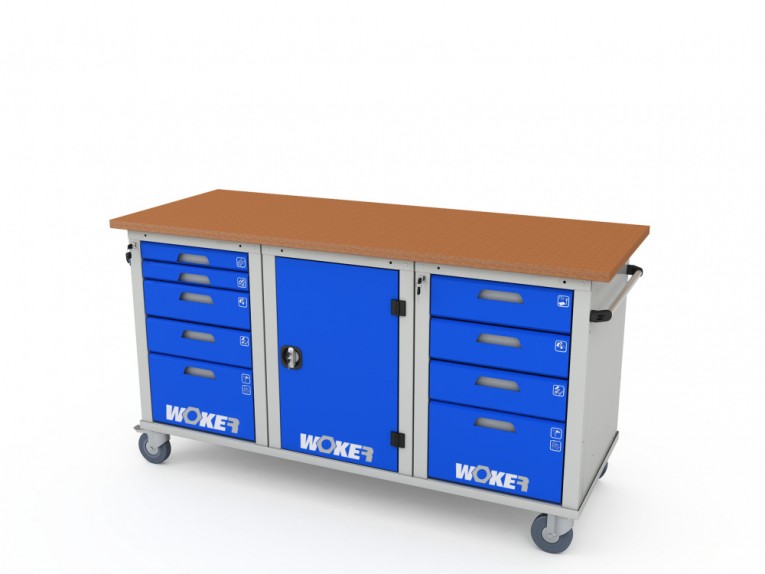 Верстак мобильный трехтумбовый WOKER PRO 3514.1800 купить в Кемерово