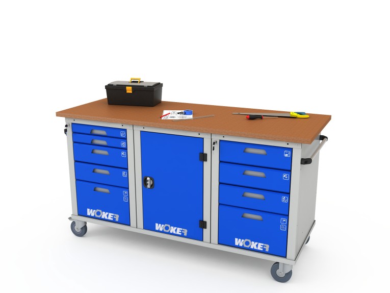 Верстак мобильный трехтумбовый WOKER PRO 3514.1800 купить в Кемерово