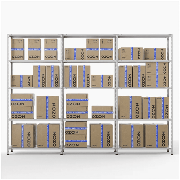 Стеллаж ПВЗ Озон 2000х3000х400 5 полок купить в Кемерово Стеллаж ПВЗ Озон 2000х3000х400 5 полок купить в Кемерово