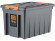 Контейнер особопрочный Rox Box PRO 70 (589х396х355 мм с крышкой и клипсами, на роликах, антрацит) купить в Кемерово