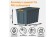 Контейнер особопрочный Rox Box PRO 70 (589х396х355 мм с крышкой и клипсами, на роликах, антрацит) купить в Кемерово