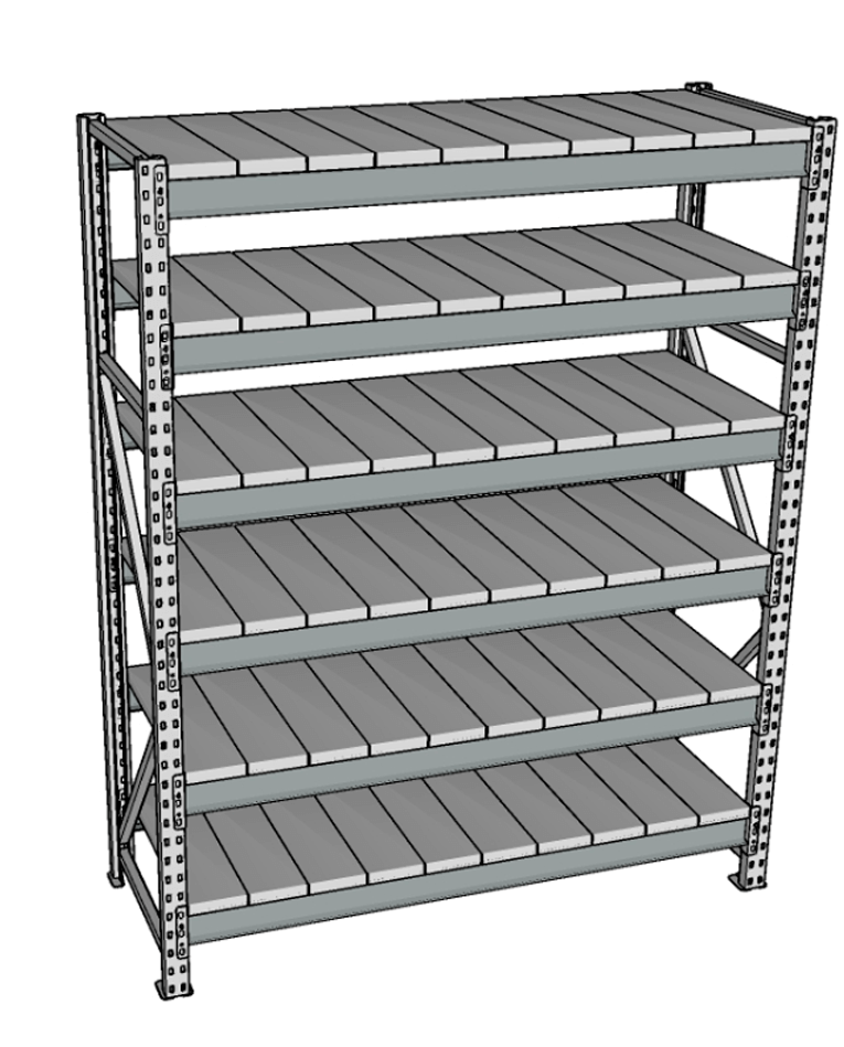 Стеллаж грузовой СГР 2000x1500x1000 6 полок (металл) купить в Кемерово Стеллаж грузовой СГР 2000x1500x1000 6 полок (металл) купить в Кемерово