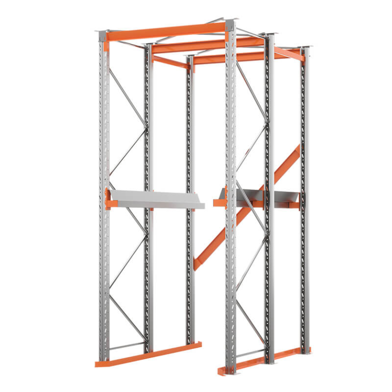 Стеллаж набивной паллетный (3000х1580х1800 мм), 1 линия, 2 яруса купить в Кемерово