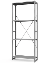 Стеллаж ТСУ 3500x700x500 4 полки (150 кг, металл) Стеллаж ТСУ 3500x700x500 4 полки (150 кг, металл)