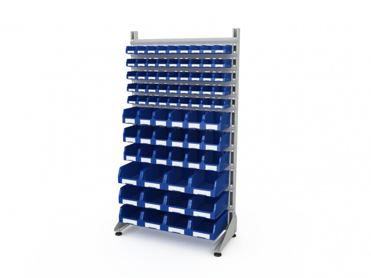 Стеллаж для пластиковых лотков SORTEX односторонний 1800x1000x450.06 купить в Кемерово