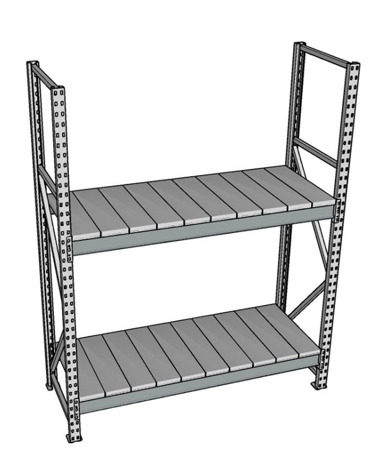 Стеллаж грузовой СГР 2000x1800x600 2 полки (металл) купить в Кемерово Стеллаж грузовой СГР 2000x1800x600 2 полки (металл) купить в Кемерово