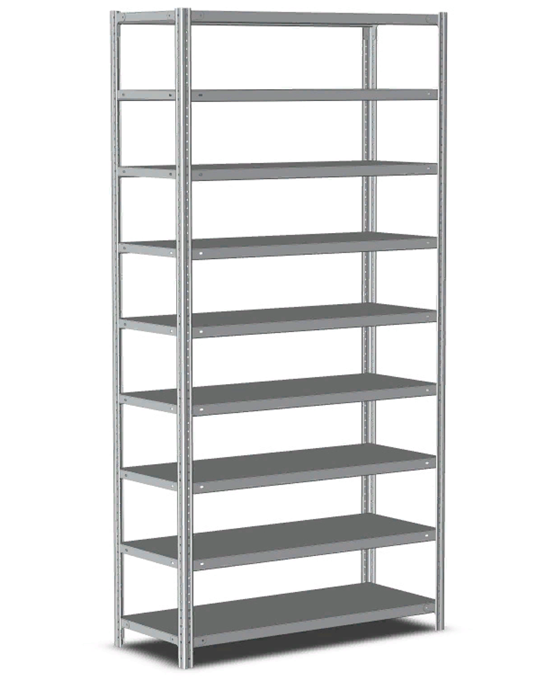 Стеллаж металлический Титан МС-500 2500х1000х500 9 полок купить в Кемерово Стеллаж металлический Титан МС-500 2500х1000х500 9 полок купить в Кемерово