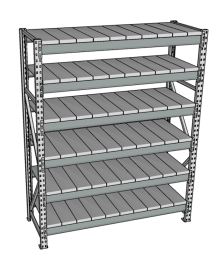 Стеллаж грузовой СГР 2000x2100x1000 6 полок (металл) Стеллаж грузовой СГР 2000x2100x1000 6 полок (металл)
